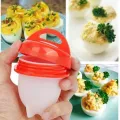 Silicone Egg Cooker, Hard Boiled Egg Maker 6 Pieces Silicone Egg Poachers, Boiled Egg Cooker without Shell, BPA Free Non-Stick Egg Poacher, Fast Poaching Egg Cooker  Steamer for Hard Boiled Eggs. 