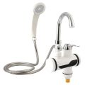 Instant Electric Water Heater tap Faucet, Tankless Geyser Heating Tab with Digital Temperature Display, with shower head, ABS Body Shock Proof, Auto Electric Geezer, Water Geezar for Kitchen and Bathroom Accessories, AC 220V 3000W. 