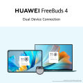 HUAWEI FreeBuds 4 | Wireless Bluetooth Open-fit Earphones | Hybrid Active Noise Cancellation | High-Resolution Sound Triple-Mic Earbuds | Intelligent Audio Connection | Fast Charging | Long Battery Life |. 