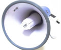 Power Megaphones ER-66 USB Series.ER-66 is a hand grip megaphone with detachable PTT microphone featuring 25 W power and 700 meters range with excellent intelligibility.Three models are available equipped with different functions including Siren (ER-66S),. 