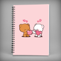 Milk & Mocha Love Spiral Notebook - 7658. 