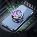 S6 Magnetic Semiconductor Phone Cooler Mobile Cooling Fan Phone Radiator Fan Portable Mobile Phone Cooling Fan Game Cooler For Tablet & Phones For PUBG Phone Cooler System Heat Sink Controller. 