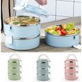 Small Lunch Box 3 Tier Insulated Tiffin Box with Vaccum Seal office thermos Shop Lunch Storage Box. 