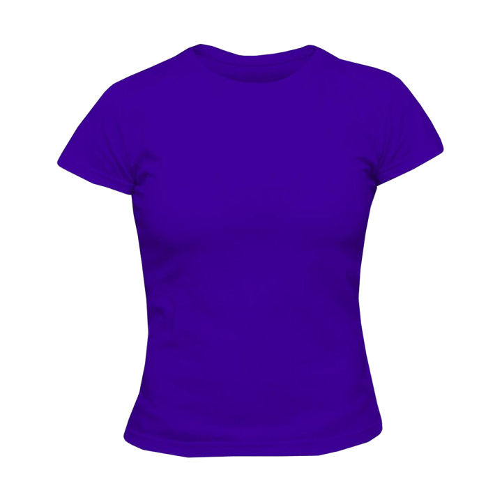 PLAIN ROUND NECK HALF SLEEVES T-Shirt Girls