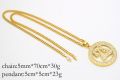 Men hop hip Gold Ice Out BIG 2pac Meddalion Tupac Rapper Pendant necklace Rhinestone 27.5 inch Cuban Chain Bling Necklace. 