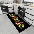 Fruit And Vegetable 3D Print Pattern Non-slip Kitchen Rugs Kitchen Floor Mat Hallway Entrance Door Mat Bathroom Carpet Alfombra. 