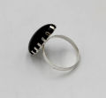 Black Stone Ring Oval Shape Ring New Style and Trendy Ring for Girls and Women & men. 