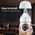 Wifi Bulb Camera 1080p Full HD PTZ 360 Rotate Day and Night Vision CCTV Security Protection Audio Record Video Surveillance Camera Wireless Indoor. 