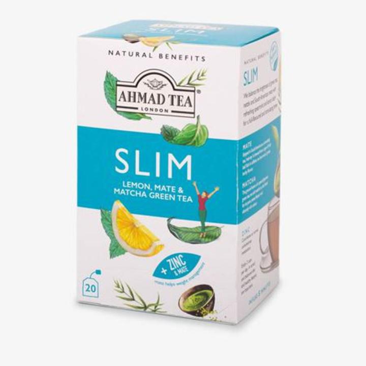 Ahmad Tea Slim Lemon Mate & Matcha Green Tea Bags 20s