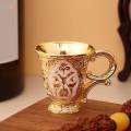 Metal Cup Tumbler Gifts Vintage Glass for Holiday Hotel Home. 