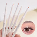 Ultra Thin White Diamond Lying Silkworm Pen 2-in-1 Eye Shadow Brightening Highlighter Gel Smooth Liquid Brown Makeup. 