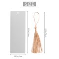 40 PCS Acrylic Bookmark Blank Clear DIY Unfinished Mini Book Markers. 