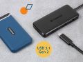 Transcend HUB5C 6-in-1 USB 3.1 Gen 2 Type-C Hub with Memory card Reader, Charging port and USB Ports. 