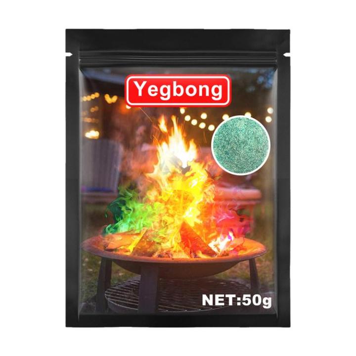 【ZOSR】Magical Flames Mystical Fire Flame Color Color Fire Camping Accessories For Campfire Bonfire Outdoor Fireplace 50g wonderful