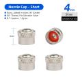 Deemount 4/10/20pcs AV Shrader Valve Dustproof Cap 8V1 Thread Car Van Electric Scooter Bike Tire Nozzle Cover Bicycle Parts. 