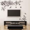 WallsArt Store Flowers Vine Wall Decals Black Flowers Wall Stickers Butterfly Wall Decor Removable Vinyl DIY Home Wall Art Stickers for Bedroom Living Room TV Wall Decoration. 