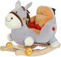 Plush Horse 2 in 1 Rocker with Wheels & Handle. 