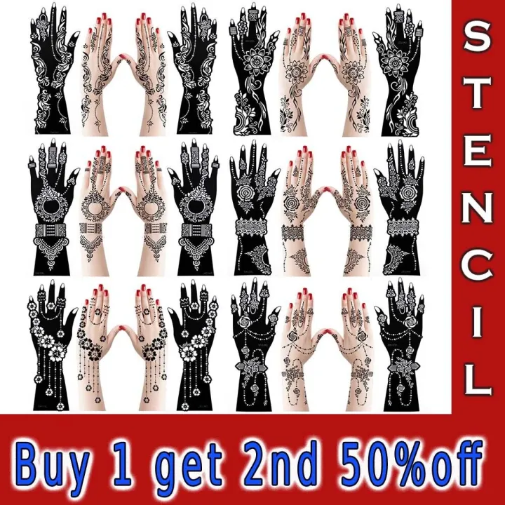 Large%20Henna%20Stencils%20Hand%20Mehndi%20Art%20Template%20India%20Lace%20Body%20Temporary%20Tattoo%20-%20Image%206
