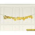 Umrah Mubarak Garland Cursive Style Banners For Decoration Laser Cut Card for Room, Decorate your Home Banner Available in Gold, Silver, Red & Black. 