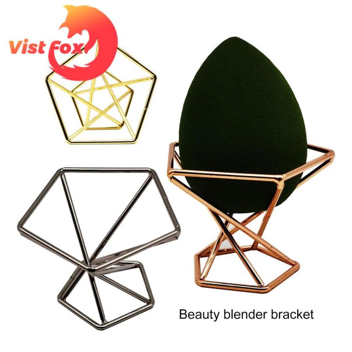 Vist Fox Makeup Blender Holder Electroplating Process Beauty Makeup Puff Rack Sponge Holder