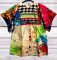 Girl Frock-Multi Colour Stitched Khaddar Frock Top Quality. 