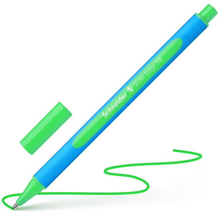 Schneider Slider Edge XB (Made in Germany) Viscoglide® technology for extraordinarily smooth and gliding writing - Ballpoint Pen - rubberised three-sided body for relaxed writing - Ideally suited to drawing and painting projects - Schneider pens