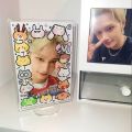 Kpop Ido SEVENTEEN HOSHI WONWOO THE8 Acrylic Stand Cute Little Animal Characters Photo Frame. 