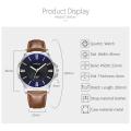 Yazole 332 Men's Casual Business Watch Quartz Water Resistance Round Dial Stainless Steel Back Water Resistance Leather Wrist Watch. 