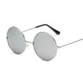 Classic Round Sunglasses Woman Vintage Circle Design Sun Glasses For Woman Male Small Frame Metal Colorful Ocean Mirror Retro. 