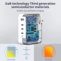 Choetech Ultra Fast 130W Gan 3 USB-C 1 USB-A Power Adapter Charger – US – White (PD6001). 