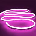 220V Pink LED strip Flexible NEON Rope Light waterproof/LED Neon Lights decoration with Adaptor Free. 
