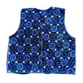 Saraiki Multani Blue White Black Ajrak Waist Coat Koti for Girls & Women Embroidered Waistcoat by ZENZ Pakistani Traditional & Cultural Wear. 