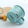 【shengxiong6525】Finland Milk Water Breakfast Tea Cute Cartoon Muumintroll Little My Lovely Muumi Family Coffee Teacups mug. 