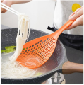 Kitchen Slotted Spoon/Flat Turner Spoon/Strainer Large Scoop Spoon/ Pasta Spaghetti Spoon/ Spatula Spoon/ Nylon Resting Handel Spoon/Deep Soup Spoon/ 3 holes Plata Turner/ Non Stick for Kitchen Cooking Frying Tools Filter. 