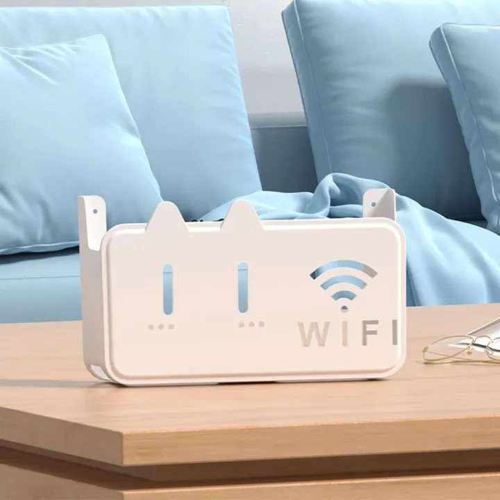 Wall Mounted WiFi Router Stand & Holder Wall Shelf | Wireless Storage ...