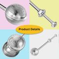 Stainless Steel Flour Dusting Wand Sifter Powdered Sugar Shaker Duster For Baking Jars For Spices Kitchen Gadget Sets Tools. 