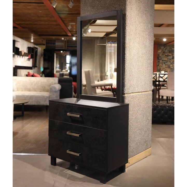 Habitt - Kenton Black Laminated Dresser - Free installation