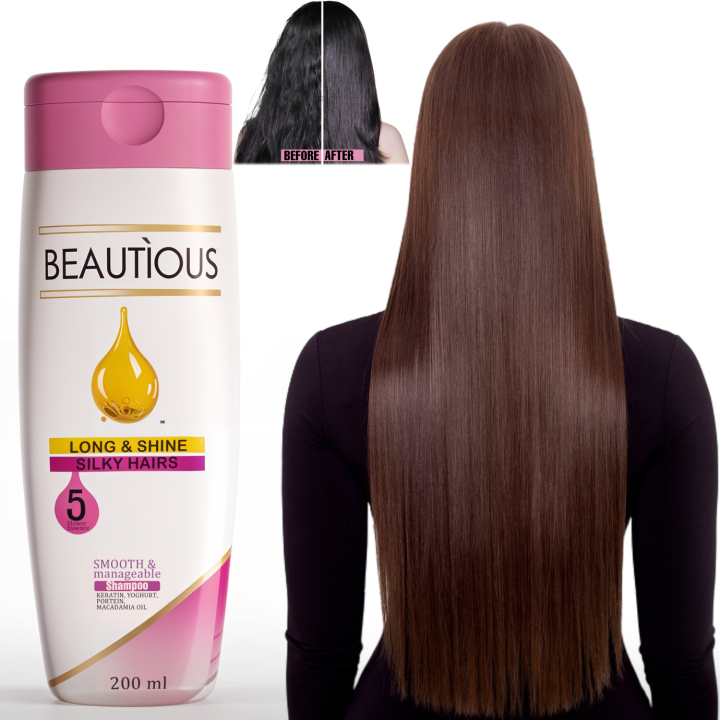 Beautious long and shining silky hair shampoo - Anti Hair Loss & Regrowth Shampoo - 200ml - Best in Town