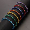 Turkish Lucky Evil Eye Bracelets For Women Men Colorful Crystal Beads Braided Rope Charm Bracelet Couple Friendship Jewelry Gift. 