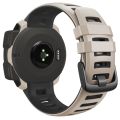 For Garmin Instinct / Instinct Esports Two-color Silicone Watch Band(Tundra White+Black). 