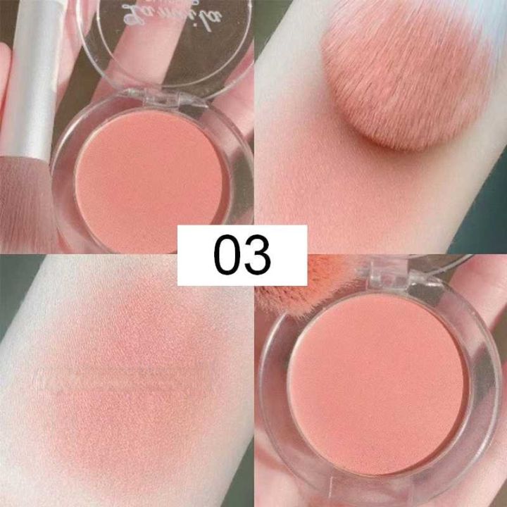 Korean Blush Peach Cream Makeup Blush Palette Cheek Contour Blush Cosmetics Blusher Cream Face Rouge Cheek Tint Blush Makeup