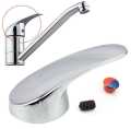 Basin Sink Lever Handle Shower Mixer Tap Lever Handle faucet spare parts Steel Chrome and Black. 
