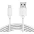 (MFi Certified) Charger Lightning Cable,High Fast Charging Cable original Heavy Duty Cord compatible for Apple iPhone 12, 12 Pro/Max, 12 Mini, 11, 11 Pro/Max, XR, XS/Max, X, 8, 7, 6, 5, SE, iPad, ipod, watches - White. 