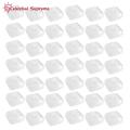 Small Jewelry Box with Lid 100pcs Mini Transparent Plastic Jewelry Box with Hinged Lid for Rings Earrings Compact Square Storage Container Buyers' Choice Transparent Jewelry Container. 