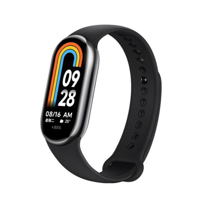 Mi Smart Band 8 Chinese Black - Xiaomi Mi Smart Band 8 Smart Watch Band With Heart Rate Blood Oxygen and Sleep Monitoring Functions 130 Sport Mode-CN version Black