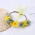 Floral Hairbands Beach Headband Party Boho Headbands Bridal Bridesmaid Headdress New Sweet Princess Flower Hair Wreath. 