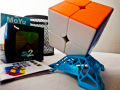 Moyu rubiks cube 2x2 Original  Stickerless Rubiks Cube - Rubik's Cube for Kids - Puzzle Cube - Very Smooth 2x2Rubics Magic Speed Cube Puzzle Toys for Children Shape Block. 