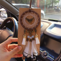Catcher Feather Car Mirror Hanging Spare Parts Rear View Mirror Accessories for Aesthetic Decorations Ornament. 