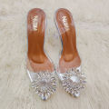 Cinderella Transparent Heels Pointed Tow Trending Design for Women Heels and Girls. 