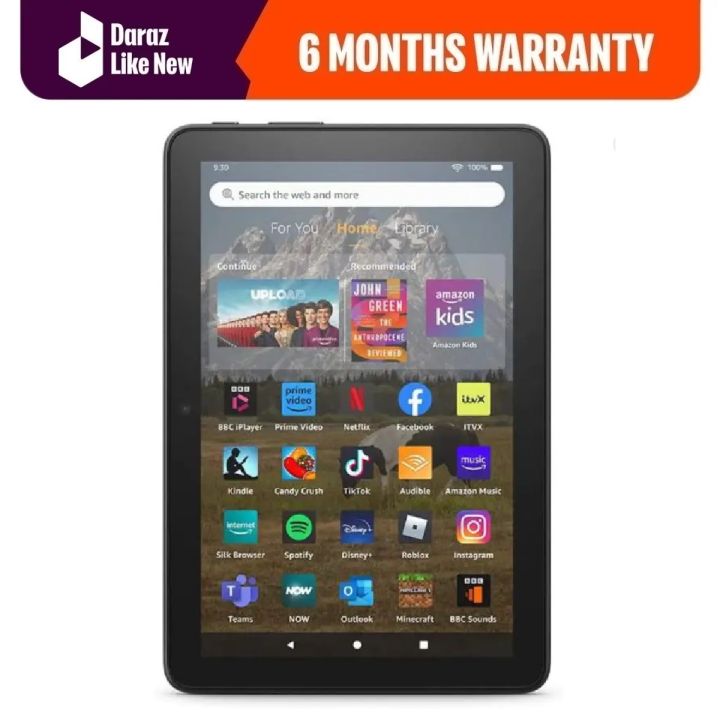 Amazon Fire 7 (12th Gen, 2022) – 7" Display, 2GB RAM, 16GB Storage, 2.0GHz Quad-Core ARM Cortex-A53, Android 11, 2MP Front & Rear Cameras, 720p HD Video Recording - Daraz Like New Tablets